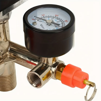 Air Compressor Pressure Switch Manifold Kit with Regulator Gauge Valve Bracket Assembly – Complete Control System for Air Pump