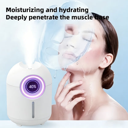 Humidifier 3-Piece Mini Set with Adjustable Mist, Soft LED Light and White-Green Color Combinations