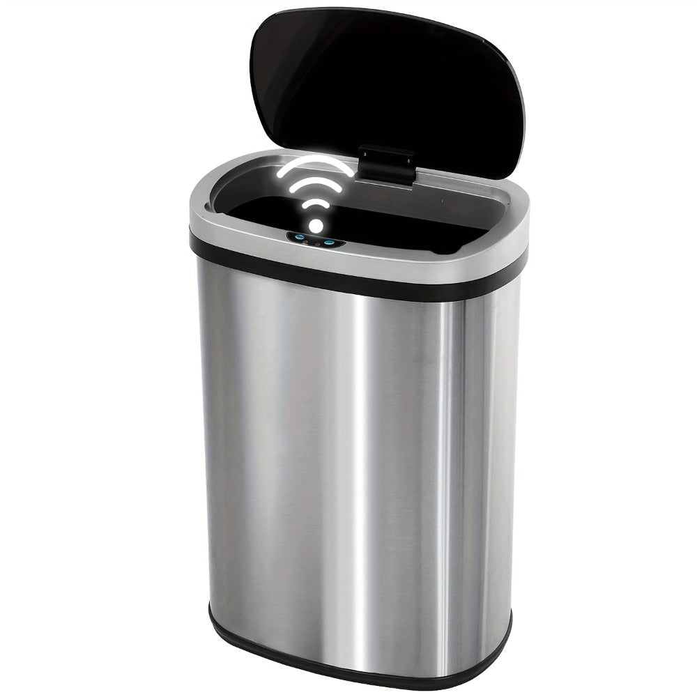 Touchless Motion Sensor Trash Can 13 Gallon 50L – Automatic Kitchen Garbage Can for Home Office Bedroom Living Room