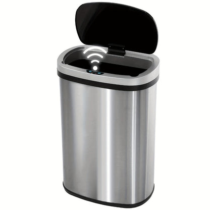 Touchless Motion Sensor Trash Can 13 Gallon 50L – Automatic Kitchen Garbage Can for Home Office Bedroom Living Room