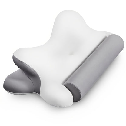 Memory Foam Cervical Pillow Ergonomic Contour Neck Support Orthopedic Bed Pillow for Side Back Stomach Sleepers with Cooling Pillowcase Queen King