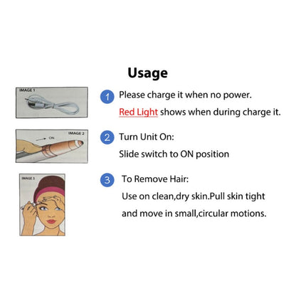 Two-Piece Rechargeable Eyebrow Trimmer Set in Pink, White or Three Colorful Finish Options for Facial Grooming