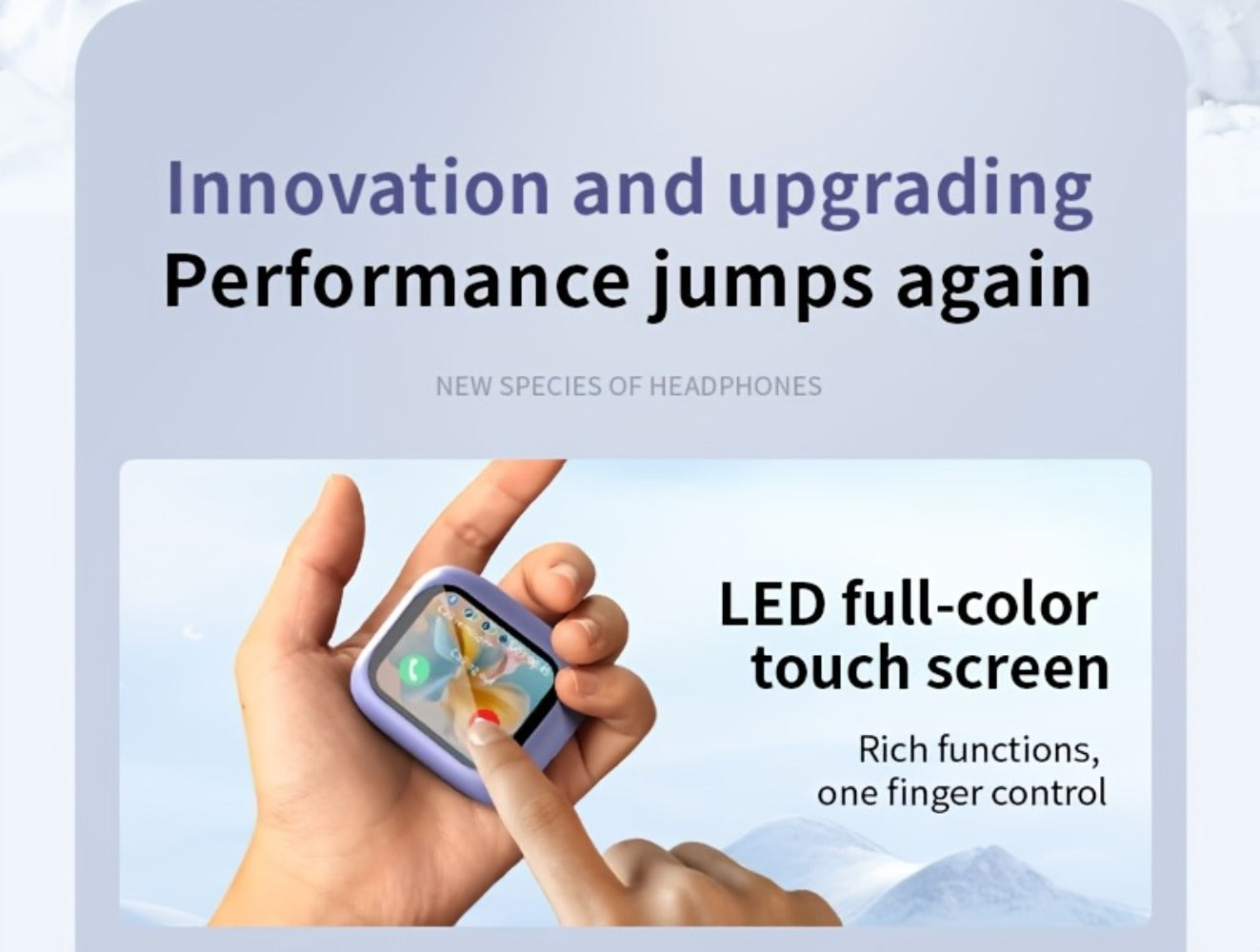 Wireless Earbuds Bluetooth 5.4 with ANC and ENC, LED Touchscreen Case and 48-Hour Playtime