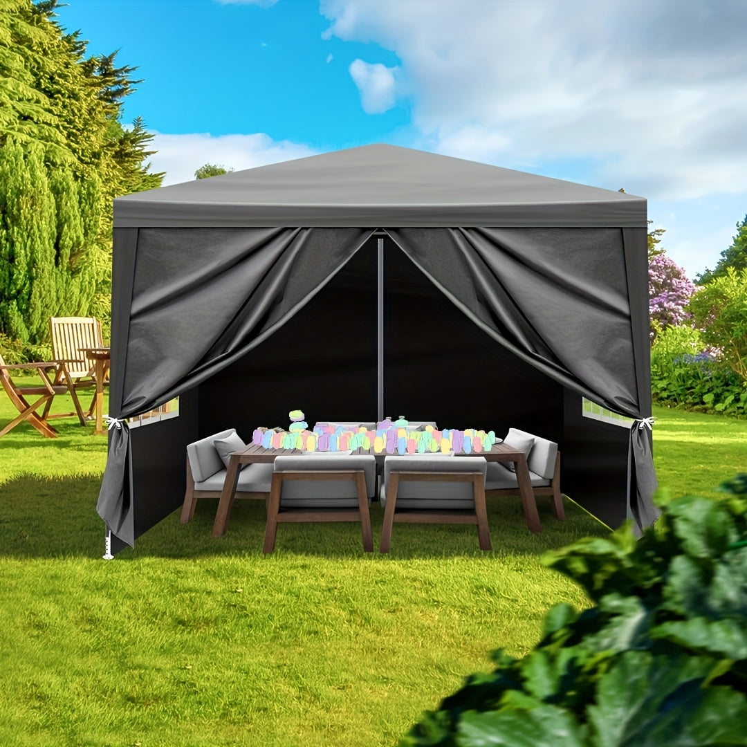 Canopy Tent Sidewalls 10x10 FT PE Fabric Waterproof 3 or 4 Side