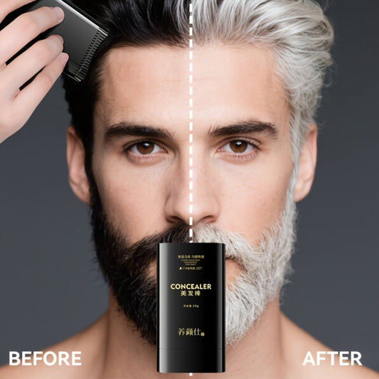 Instant Gray Root Concealer Hair Color Stick – Waterproof Sweatproof Non-Clumping Long-Lasting Formula with Built-in Comb Applicator, Black Dark Brown & Brown Shades for Men & Women