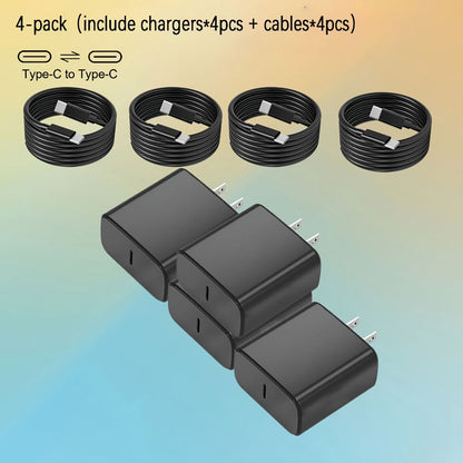 USB-C Fast Charger with 4FT Type-C Cable, Super Fast Charging Compatible with iPhone 15, Samsung Galaxy, iPad, Android Phones, MacBook, Tablets and All USB-C Devices