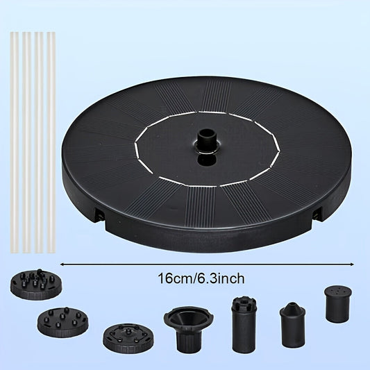 Solar Fountain Pump with 6 Nozzles – IP65 Bird Bath Garden Pond