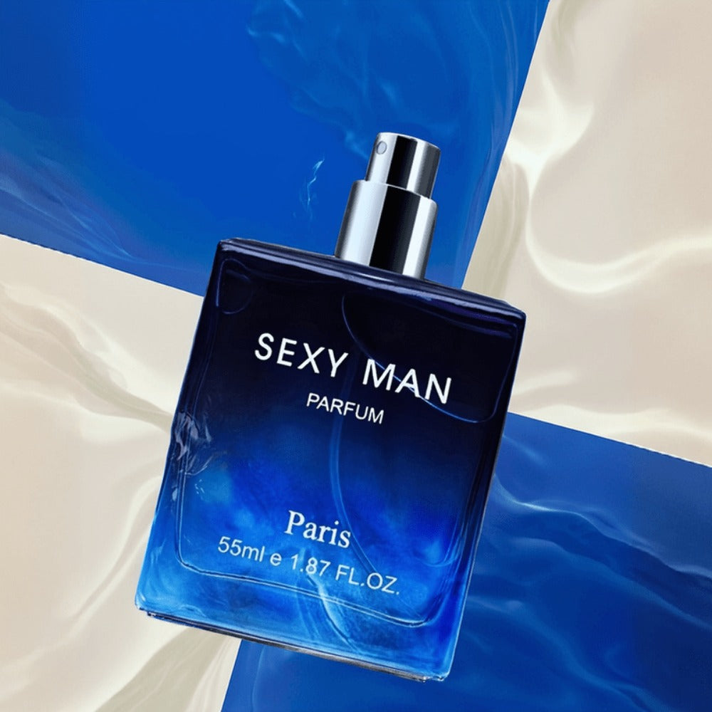 Cologne Spray for Men SEXY MAN Two-Bottle Set with 7054A and 7054B Color Options and Gift Vial