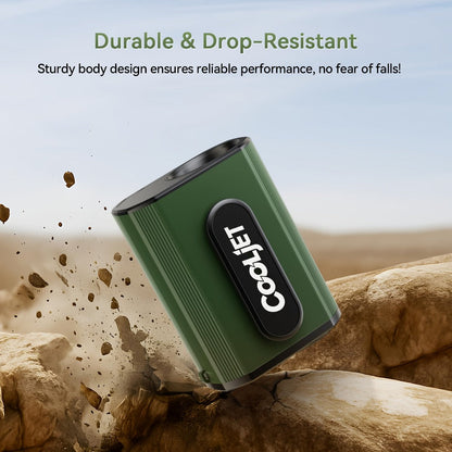 Portable Fan by Coogir, 5000mAh Four-Speed Waist Clip and Neck Model with LED Battery Display