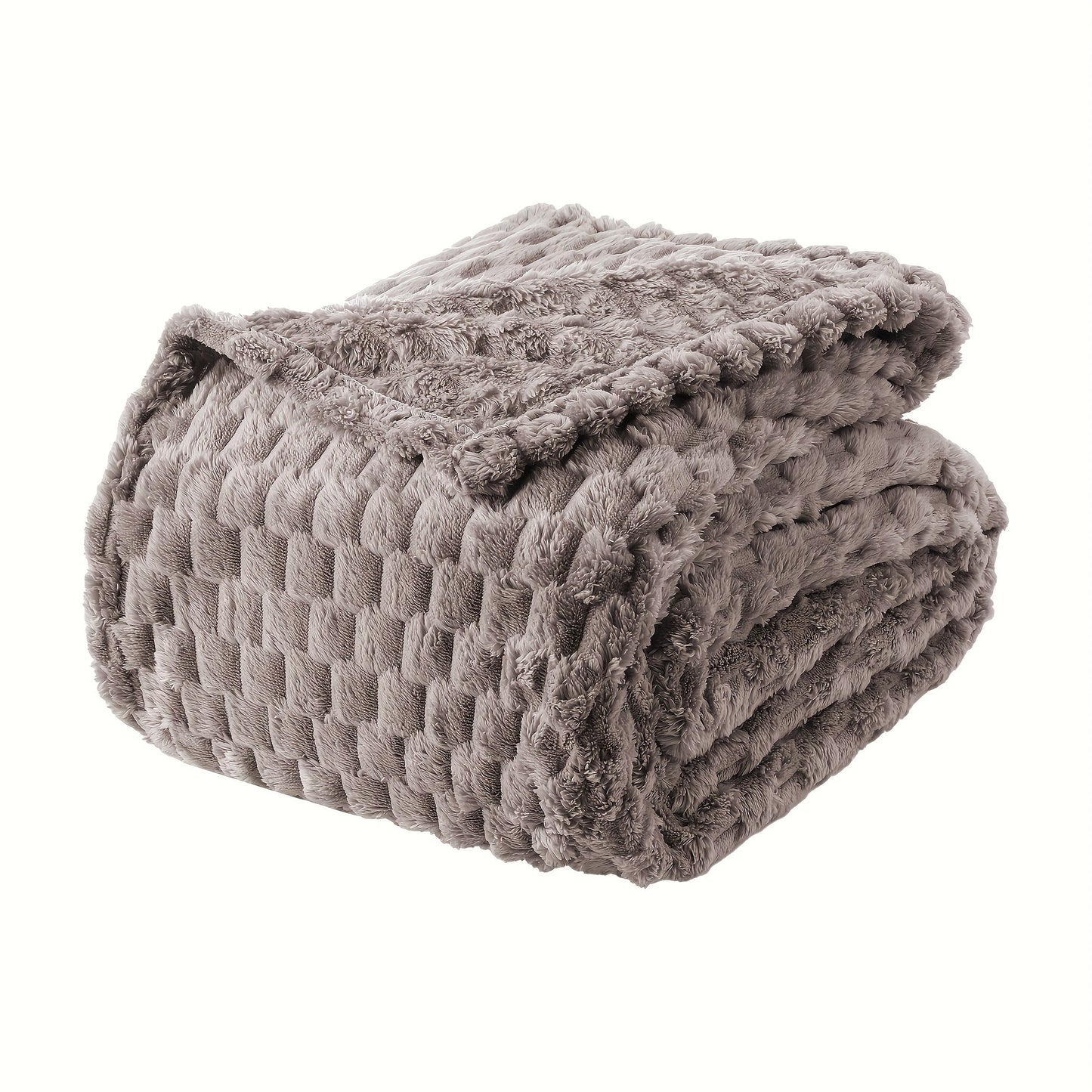 Quilted Flannel Throw Blanket – 180-200gsm Soft Warm All-Season Bed Cover, 17 Patterns, Rhinestone & Checker Designs, 2 Sizes