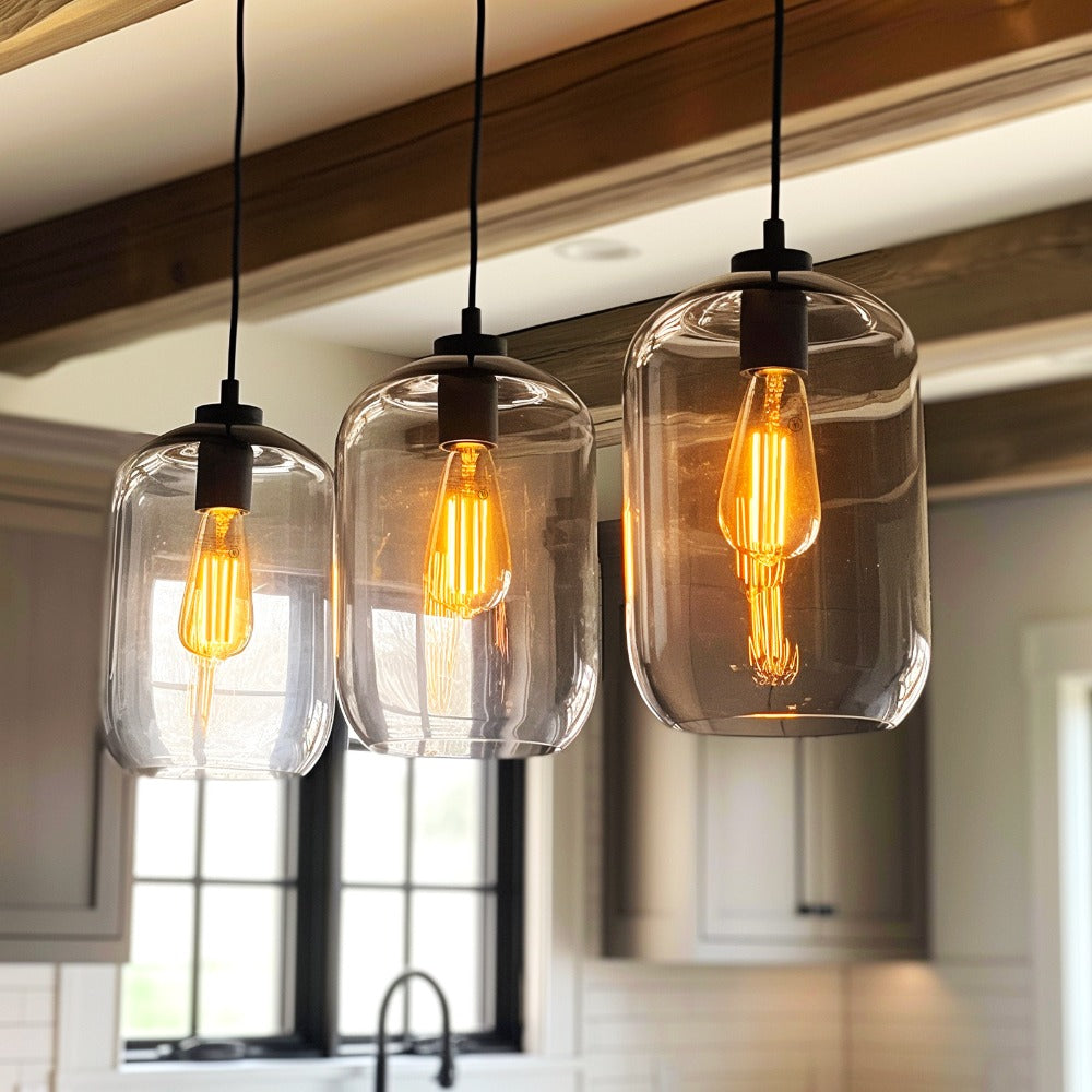 ST58 Vintage Edison LED Filament Bulbs, 8 W with Dimmable E26 Base and 2700 K Warm White, 12 or 24 Packs