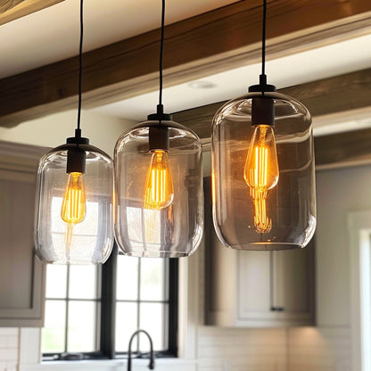 ST58 Vintage Edison LED Filament Bulbs, 8 W with Dimmable E26 Base and 2700 K Warm White, 12 or 24 Packs