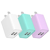 3-Pack,White+Purple+Green