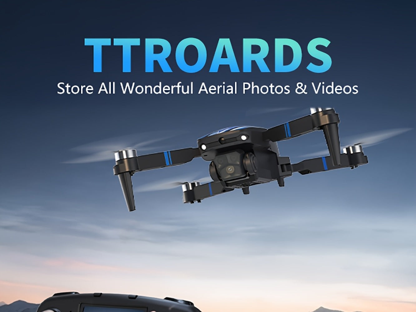 Foldable RC Drone with 2.8-Inch Screen Remote, Dual Cameras and 270-Degree Obstacle Sensor Mode