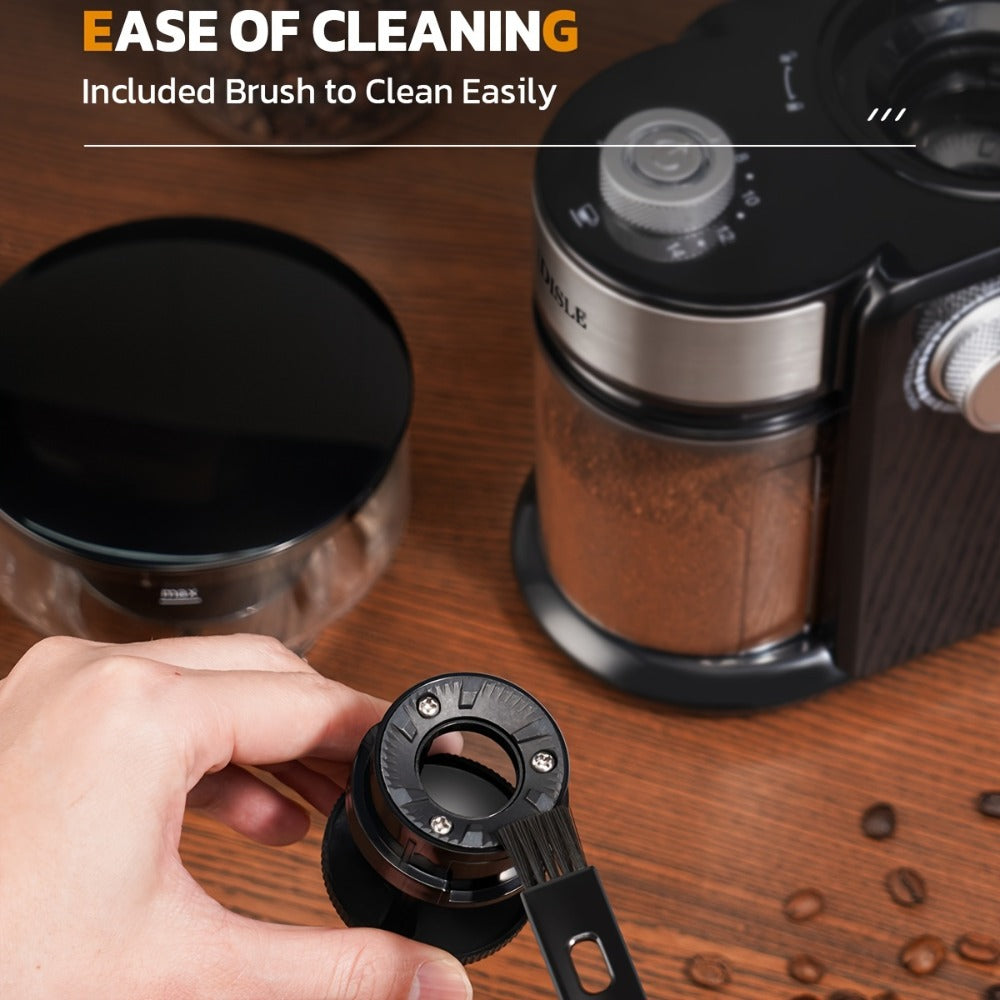 Burr Coffee Grinder Electric – 16 Grind Settings Adjustable Burr Mill Coffee Bean Grinder for 2–14 Cups, Espresso Drip Pour Over French Press