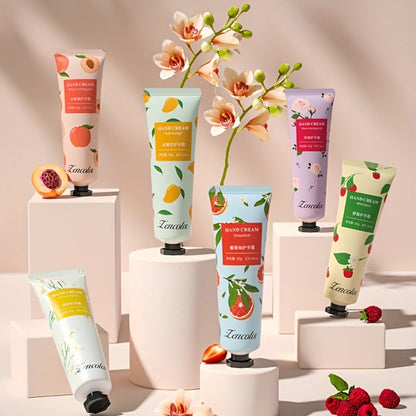 Thirty-Piece Mini Hand Cream Assortment with Random Fruit and Floral Tube Prints for Travel Sets