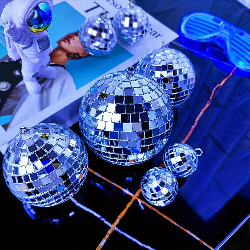 Disco Ball Decoration, 74pcs, Different, Sizes for Disco-Themed Parties detail image - detail view 11