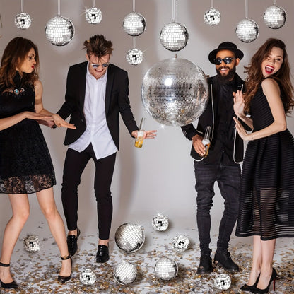 Disco Ball Decoration, 74pcs, Different, Sizes for Disco-Themed Parties detail image - detail view 16