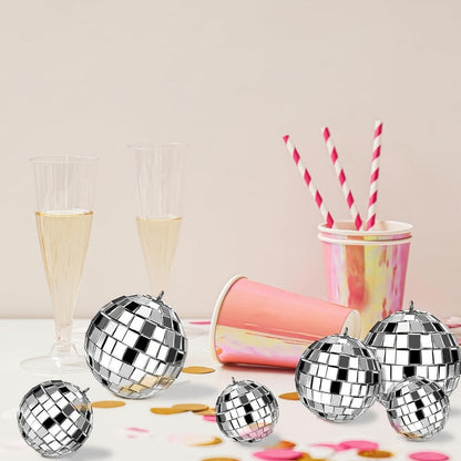 Disco Ball Decoration, 74pcs, Different, Sizes for Disco-Themed Parties detail image - detail view 19