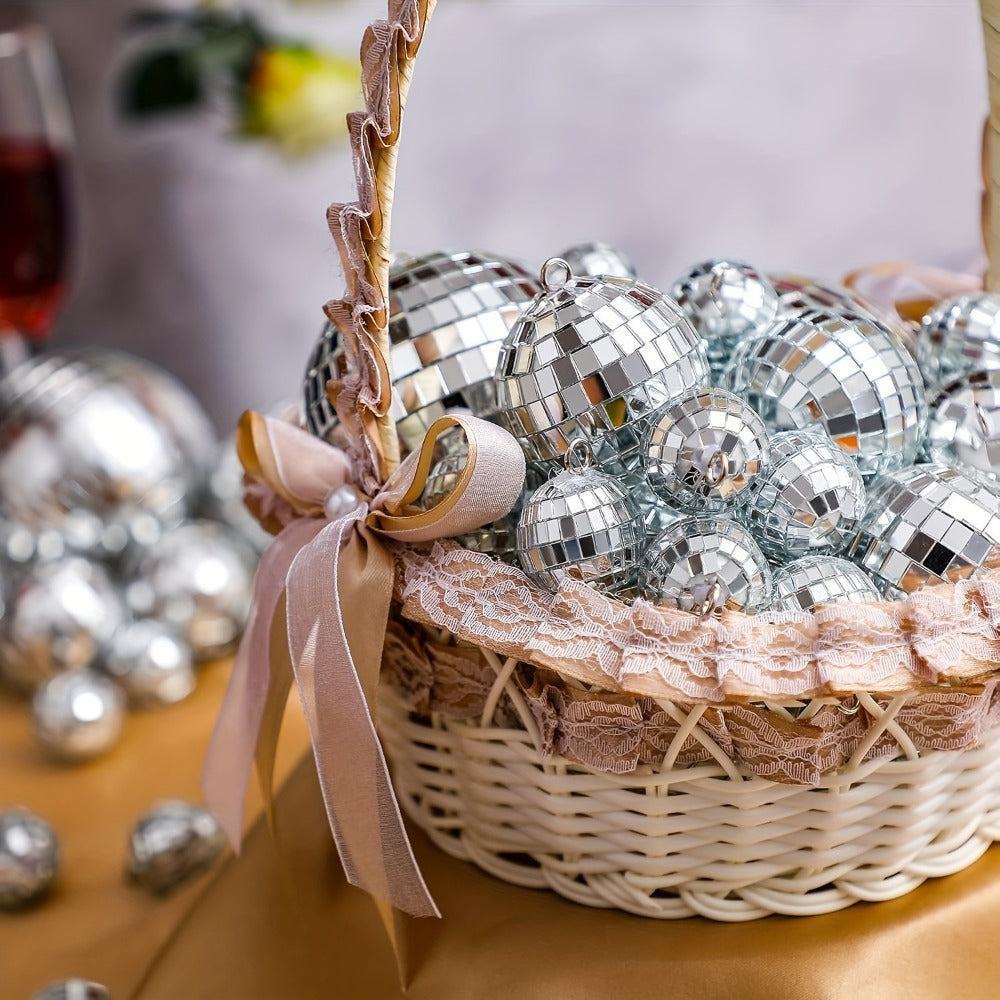 Disco Ball Decoration, 74pcs, Different, Sizes for Disco-Themed Parties detail image - detail view 5