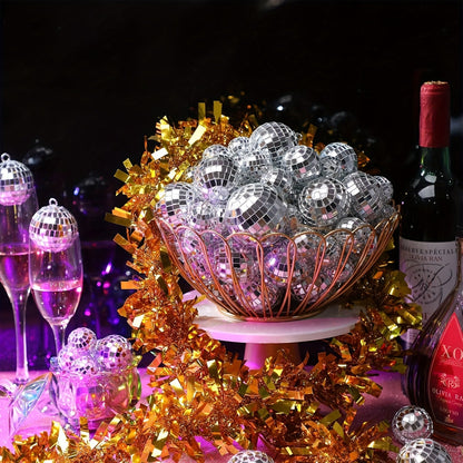 Disco Ball Decoration shown in the Silvery option