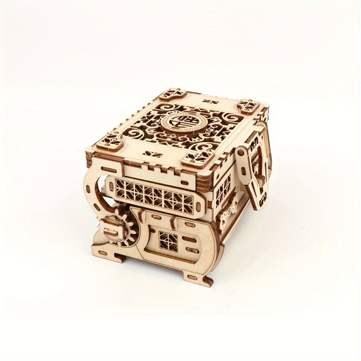 DIY Craft Kit - 3D Wooden Jewelry Box Puzzle Woodworking Handcrafted Elegant Storage for - product detail view 7