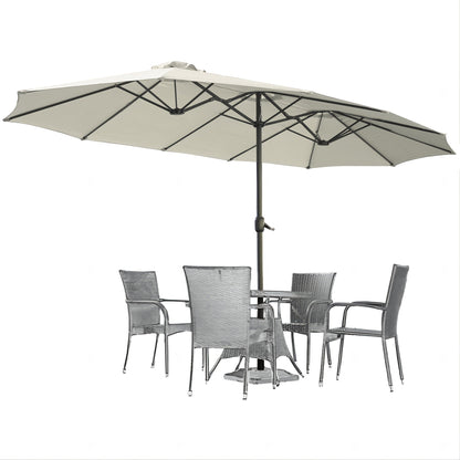 Patio Umbrella shown in the Cream option