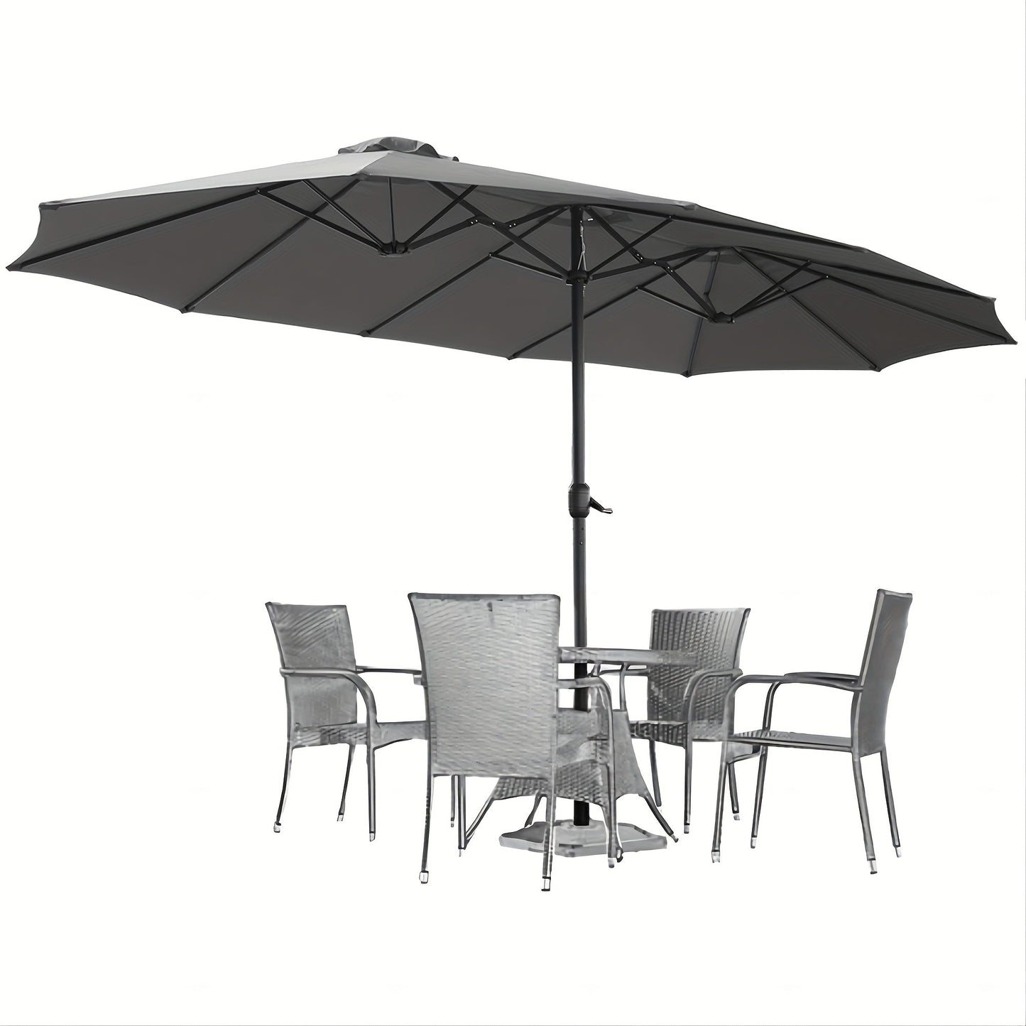 Patio Umbrella shown in the Dark Gray option