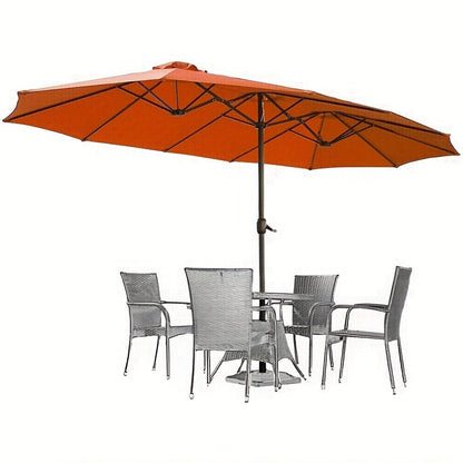 Double-Sided Patio Umbrella, Backyard Sun Shade for Outdoor Shade and Protection detail image - detail view 15