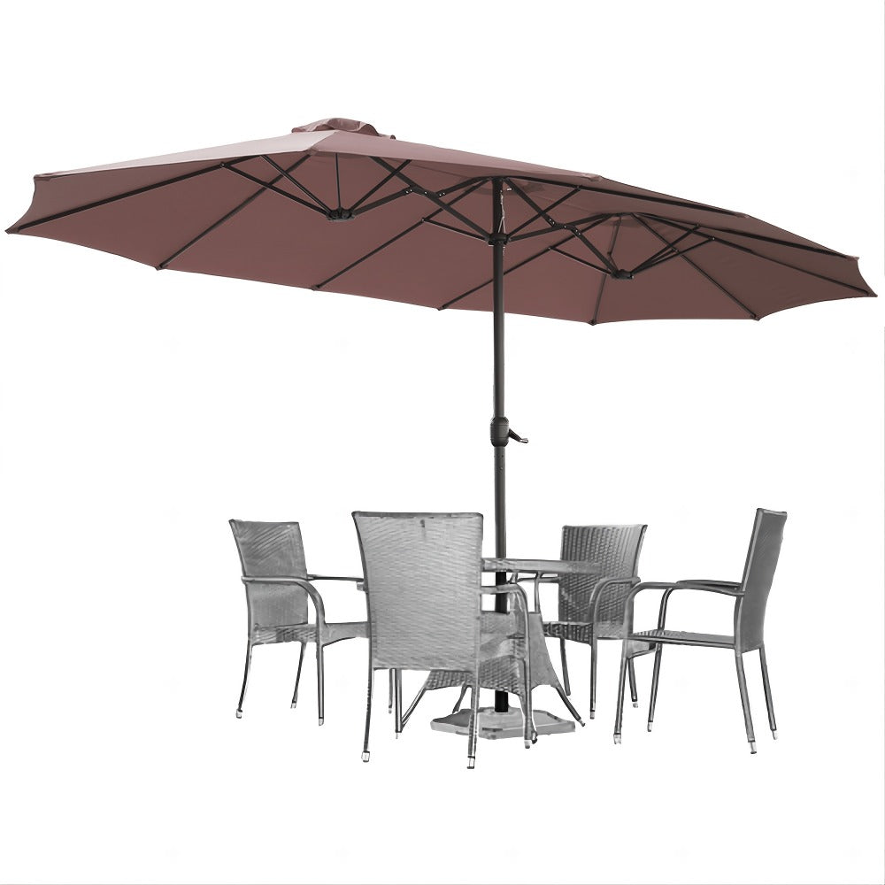 Double-Sided Patio Umbrella, Backyard Sun Shade for Outdoor Shade and Protection detail image - detail view 16