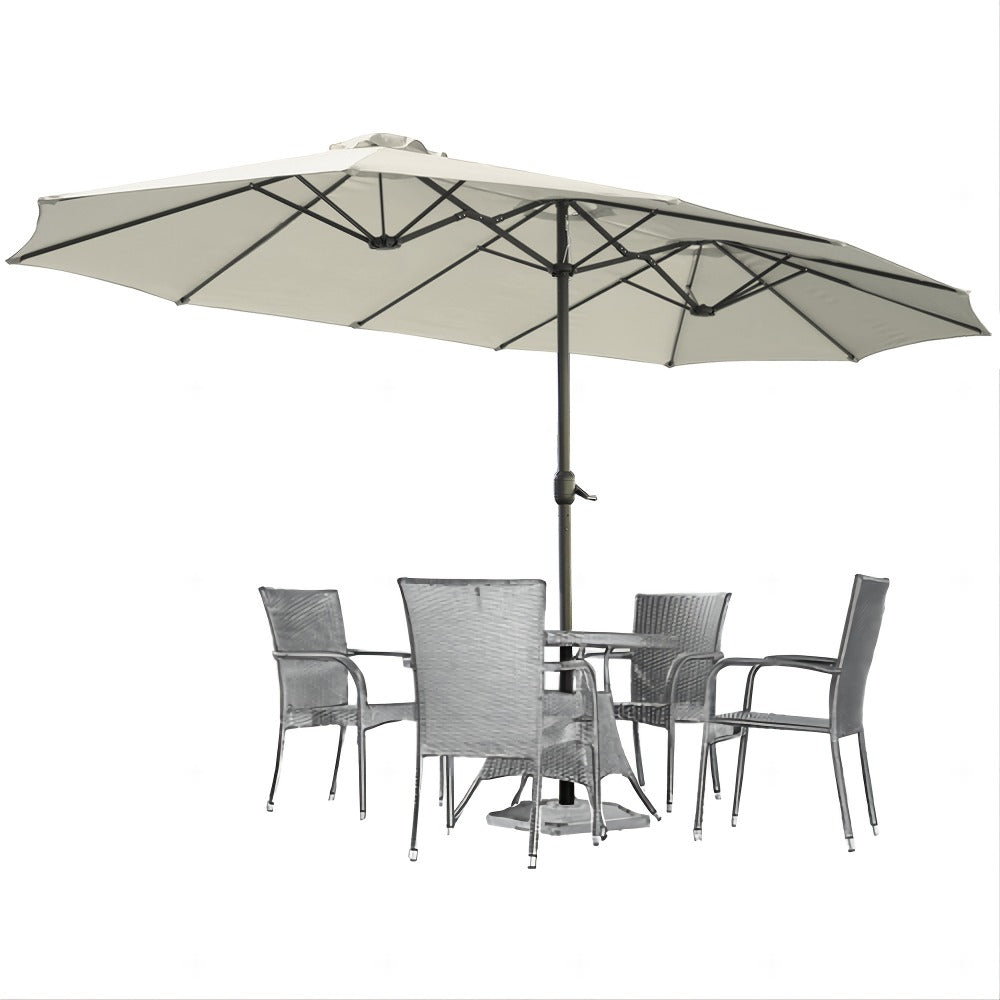 Double-Sided Patio Umbrella, Backyard Sun Shade for Outdoor Shade and Protection detail image - detail view 18