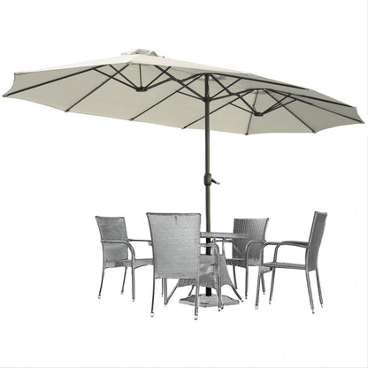Double-Sided Patio Umbrella, Backyard Sun Shade for Outdoor Shade and Protection detail image - detail view 18
