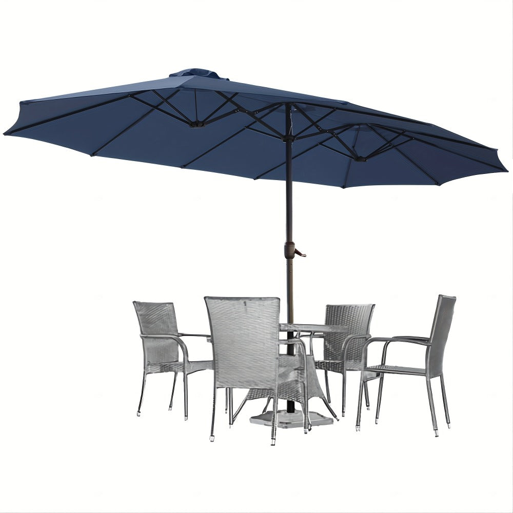 Double-Sided Patio Umbrella, Backyard Sun Shade for Outdoor Shade and Protection detail image - detail view 7