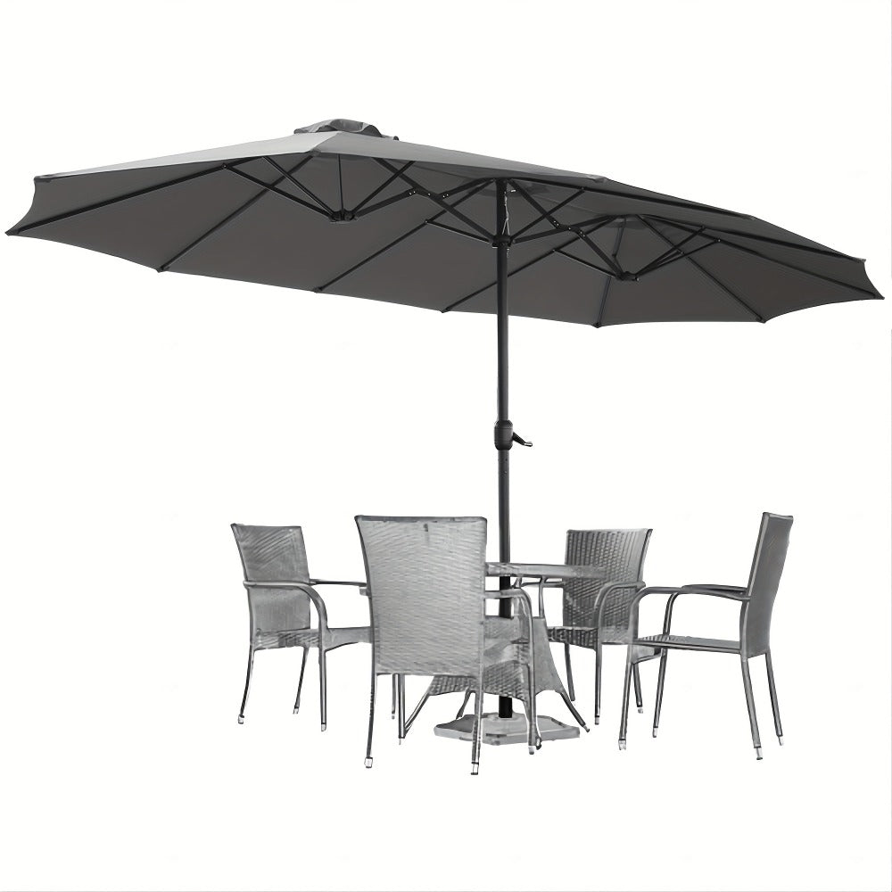 Double-Sided Patio Umbrella, Backyard Sun Shade for Outdoor Shade and Protection detail image - detail view 9