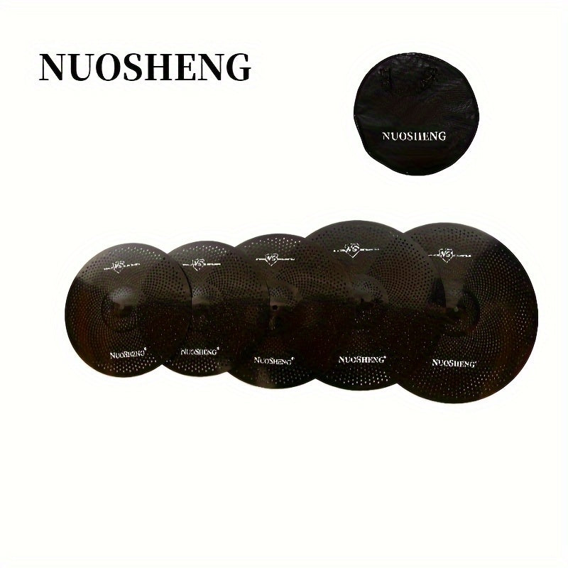 Drum and Cymbal Mute Set shown in the Black option