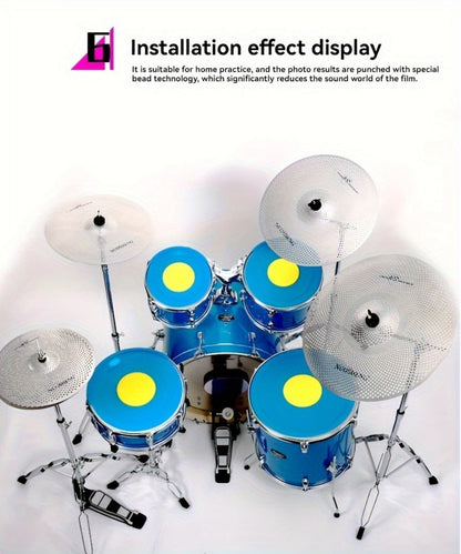 Drum and Cymbal Mute Set, 5pcs, Jazz, Cymbals for Lower-Volume Drum Practice And Rehearsal detail image - detail view 14