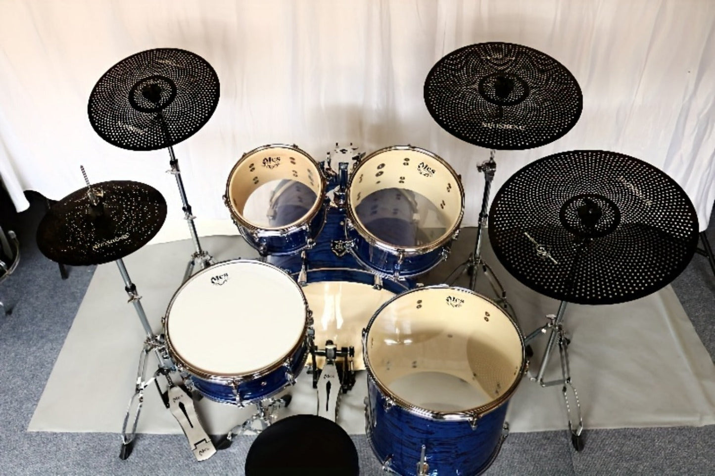 Drum and Cymbal Mute Set, 5pcs, Jazz, Cymbals for Lower-Volume Drum Practice And Rehearsal detail image - detail view 15