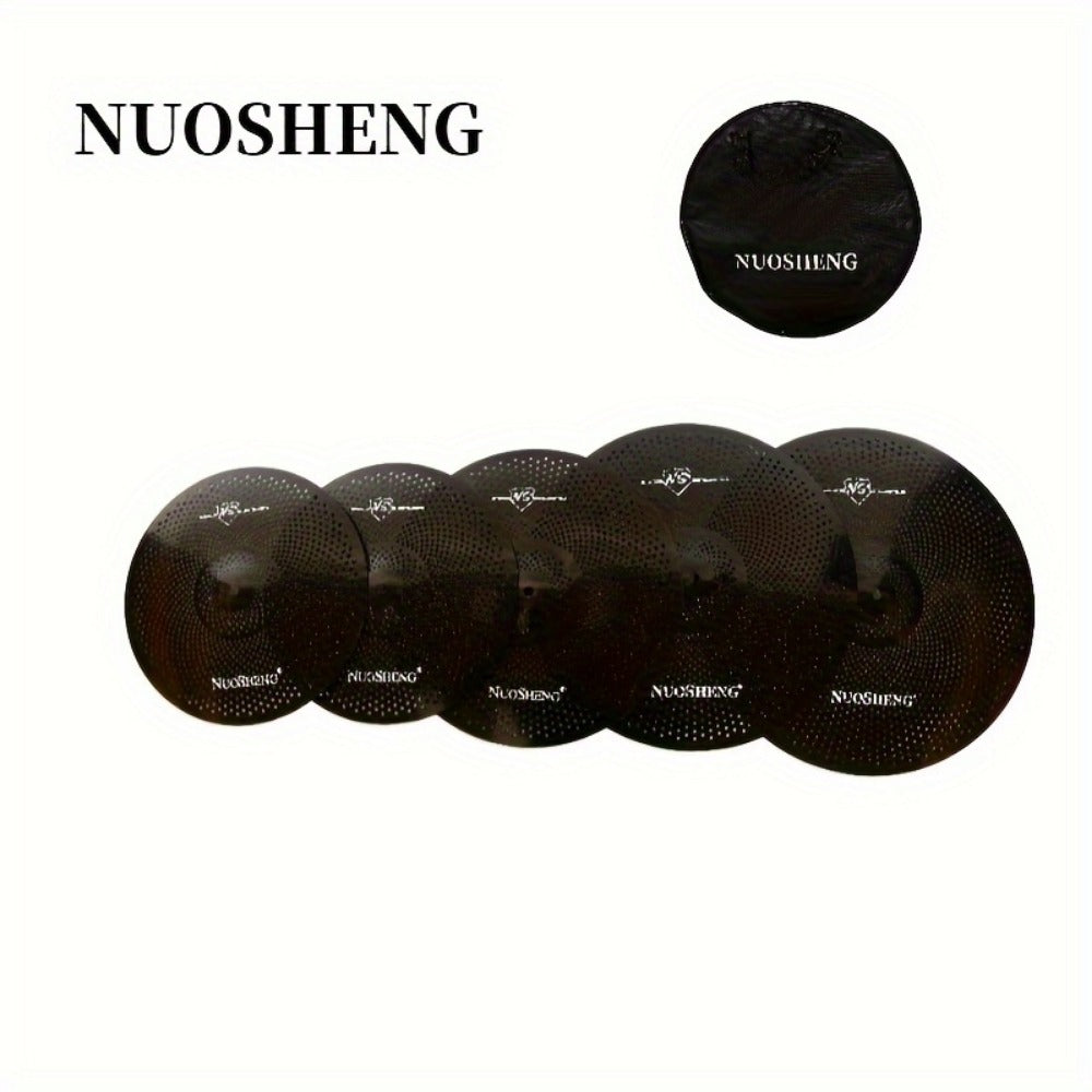Drum and Cymbal Mute Set, 5pcs, Jazz, Cymbals for Lower-Volume Drum Practice And Rehearsal detail image - detail view 3