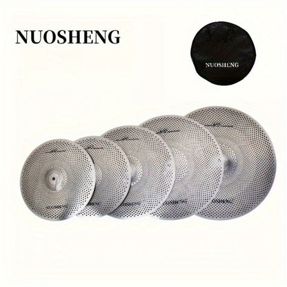 Drum and Cymbal Mute Set, 5pcs, Jazz, Cymbals for Lower-Volume Drum Practice And Rehearsal detail image - detail view 6