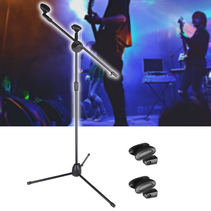 Dual-Clamp Iron Microphone Holder with Adjustable Stand for Stage and KTV detail image - detail view 6
