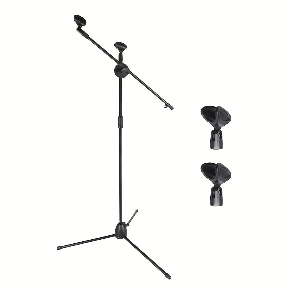 Dual-Clamp Iron Microphone Holder with Adjustable Stand for Stage and KTV detail image - detail view 9