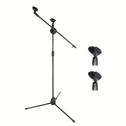 Dual-Clamp Iron Microphone Holder with Adjustable Stand for Stage and KTV detail image - detail view 9