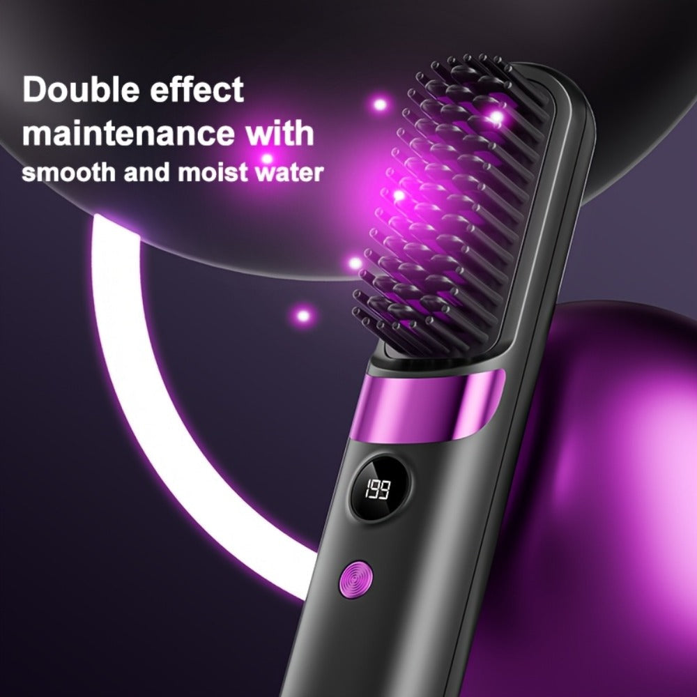 Cordless Hair Straightening Brush Family with 2000mAh or 3600mAh Labels and Four Accessory Set Options