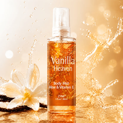 Fragrance Body Mist for Women, Floral, Fruity, Musk & Vanilla Body Spray with Aloe & Vitamin E, 3-8 fl oz