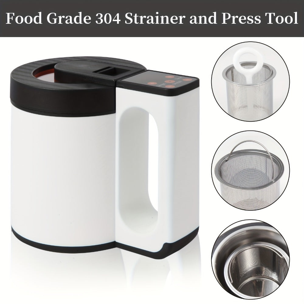 Herbal Oil Infusion Machine & Decarboxylator All-in-One Butter Tincture Maker with Food Grade Stainless Steel Canister – Easy Herb Infuser for Oils Butters & Tinctures with Recipe Book
