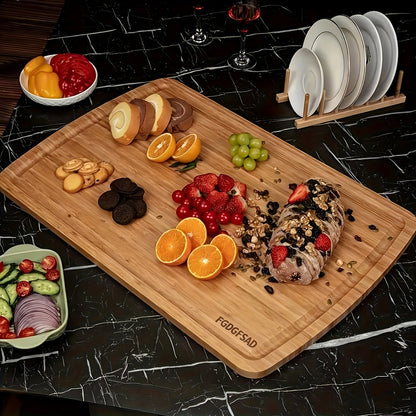 Cutting Board Bamboo-Look Juice-Groove Board with Five Size and Build Options for Prep or Serving