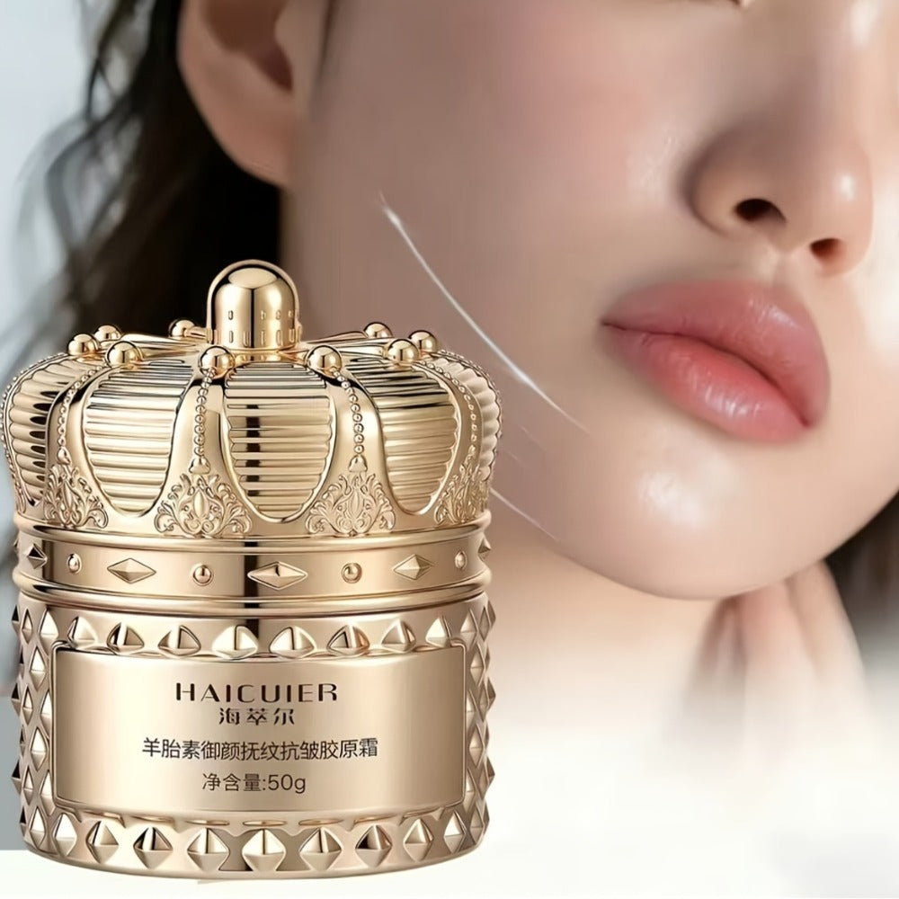 Face Cream Sheep Placenta Extract and Collagen Formula in a 50g Jar for Morning and Night Use