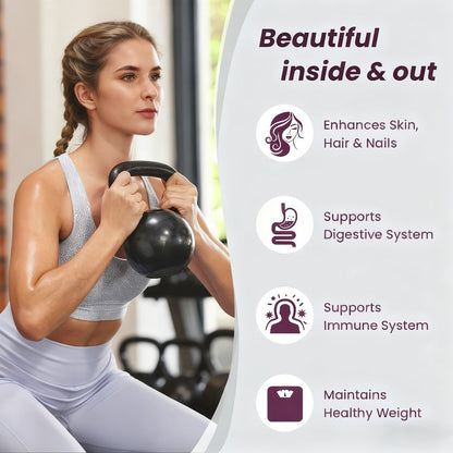 Collagen Powder Multi-Source Complex — Hydrolyzed Types I, II & III with Skin Nutrients for Anti-Aging, Skin Elasticity, Hair, Nails & Joint Support | Natural Flavor | 1 lb & 2 lb