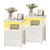 2pcs White
