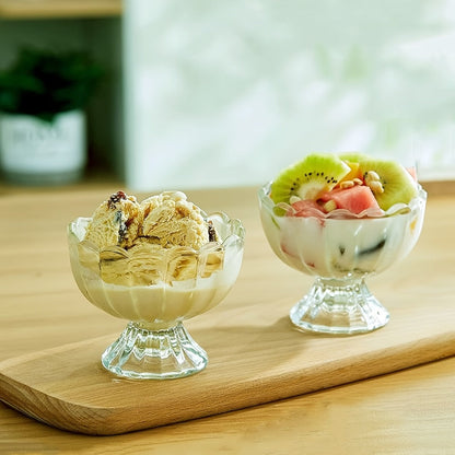 Twelve-Piece Tulip Dessert Bowl Set with 5-Ounce Capacity, 3.54-Inch Rim and Footed Glass Shape